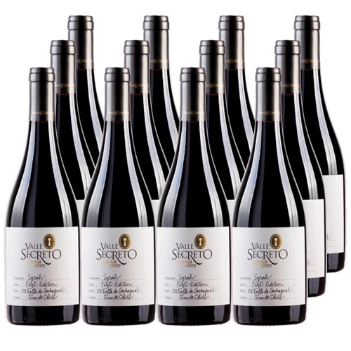 Case of 12 Valle Secreto First Edition Syrah 75cl Red Wine